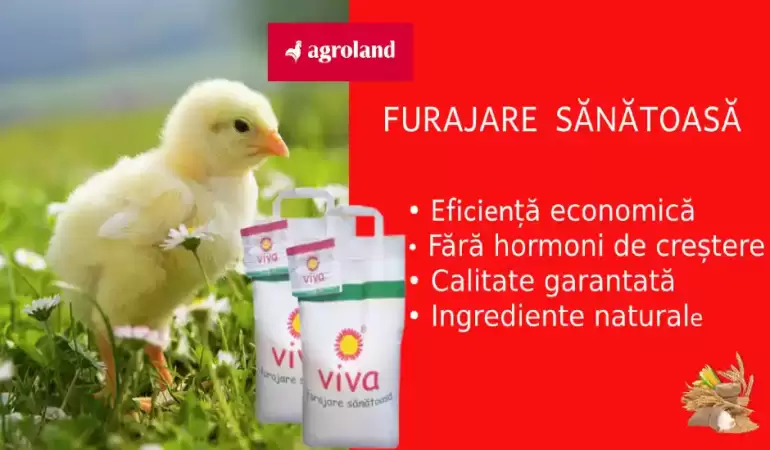 Gama de furaje BIO pentru pui de la Agroland